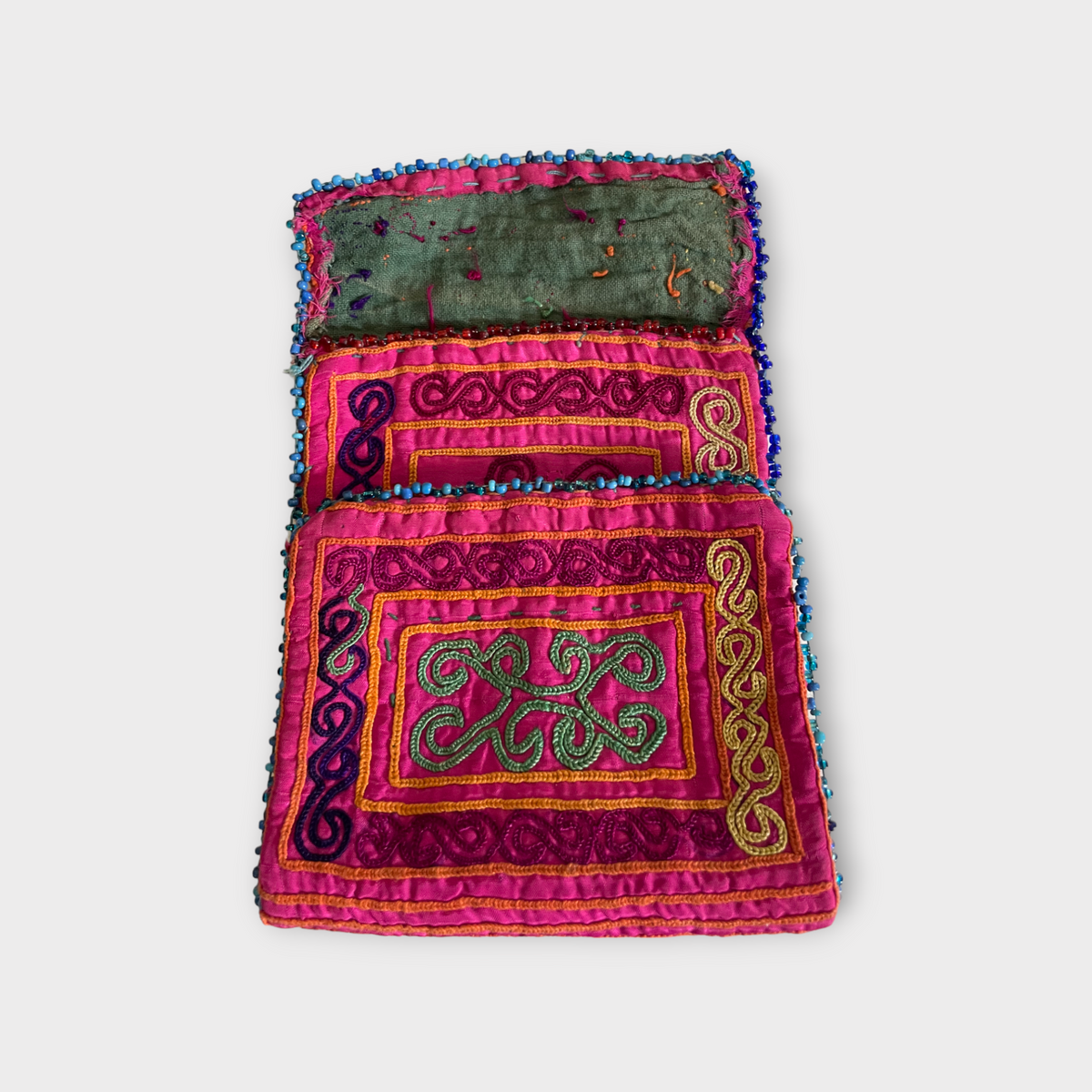 Vintage Pashtun tribe wallet, 1940 Afghanistan – Unique! -World Design-