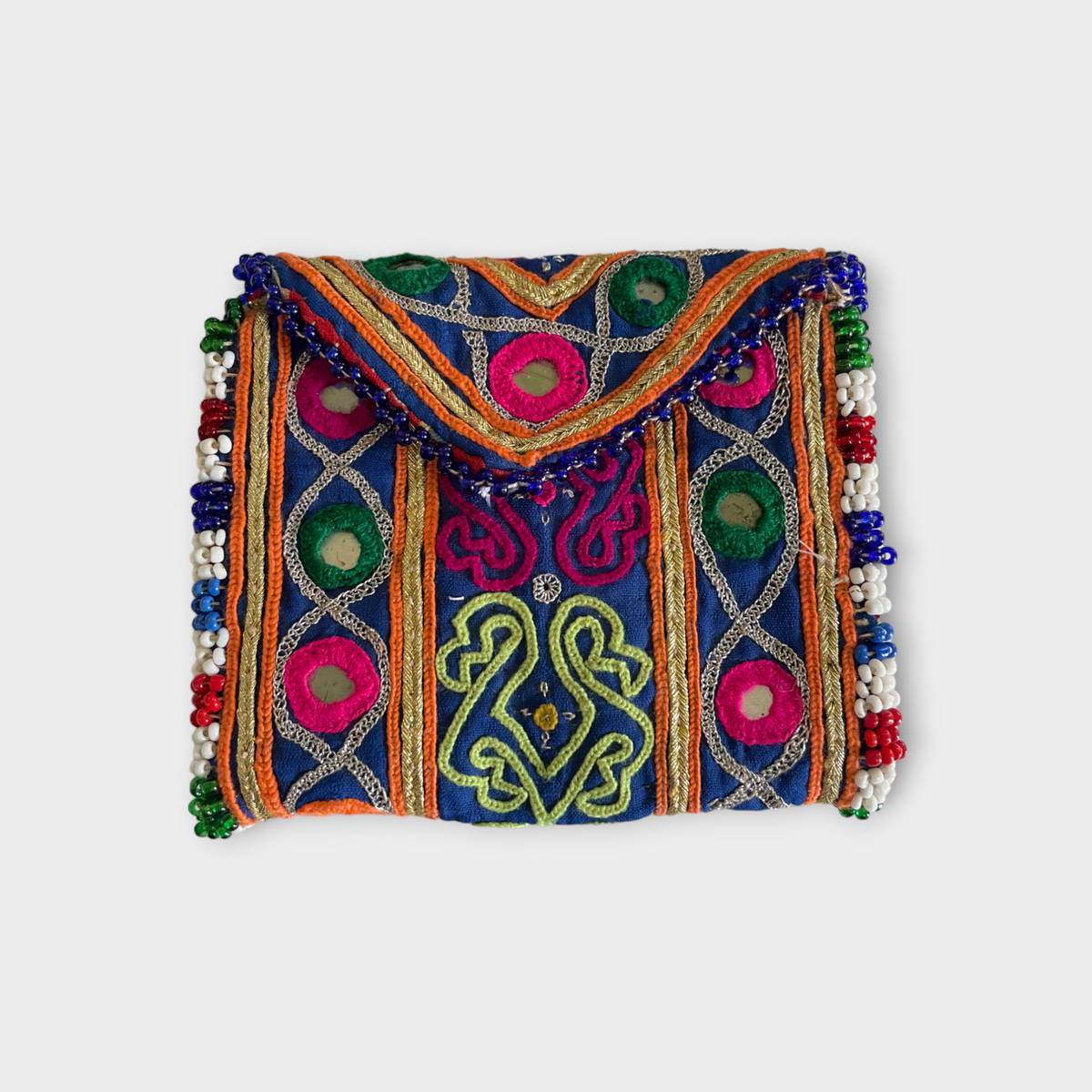 Vintage Pashtun tribe wallet, 1940 Afghanistan – Unique! -World Design-