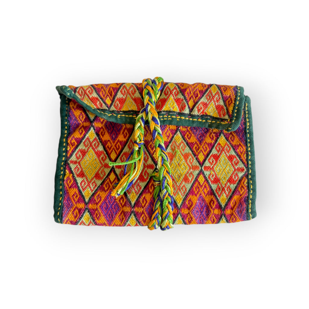 Vintage Hazara Tribe Silk Wallet from the 1940s, Ghazni, Afghanistan