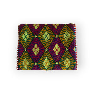 Vintage Hazara Tribe Silk Wallet from the 1940s, Ghazni, Afghanistan