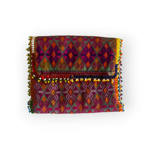 Vintage Hazara Tribe Silk Wallet from the 1940s, Ghazni, Afghanistan