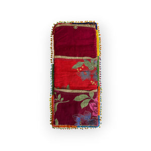 Vintage Hazara Tribe Silk Wallet from the 1940s, Ghazni, Afghanistan