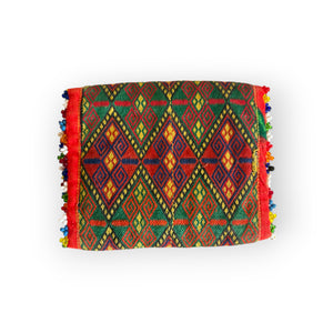 Vintage Hazara Tribe Silk Wallet from the 1940s, Ghazni, Afghanistan