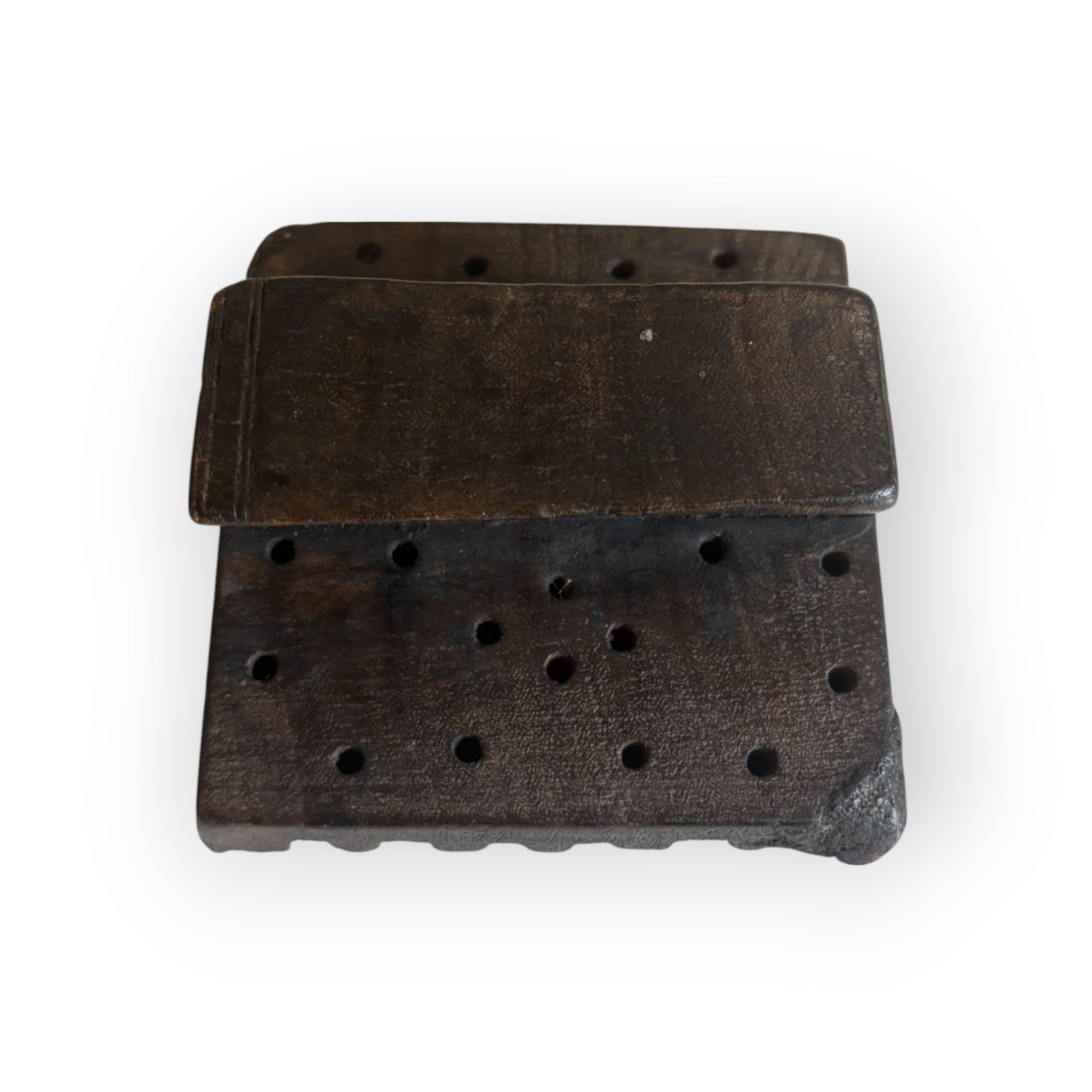 Antique Hand-Carved Wooden Stencil Block with handle  (Early 1900s) – Collector's Items