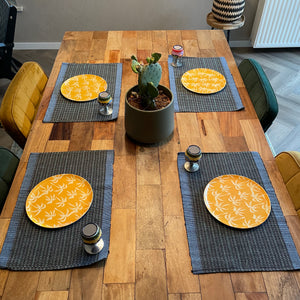 Set of 4 Cordillera placemats BLUE