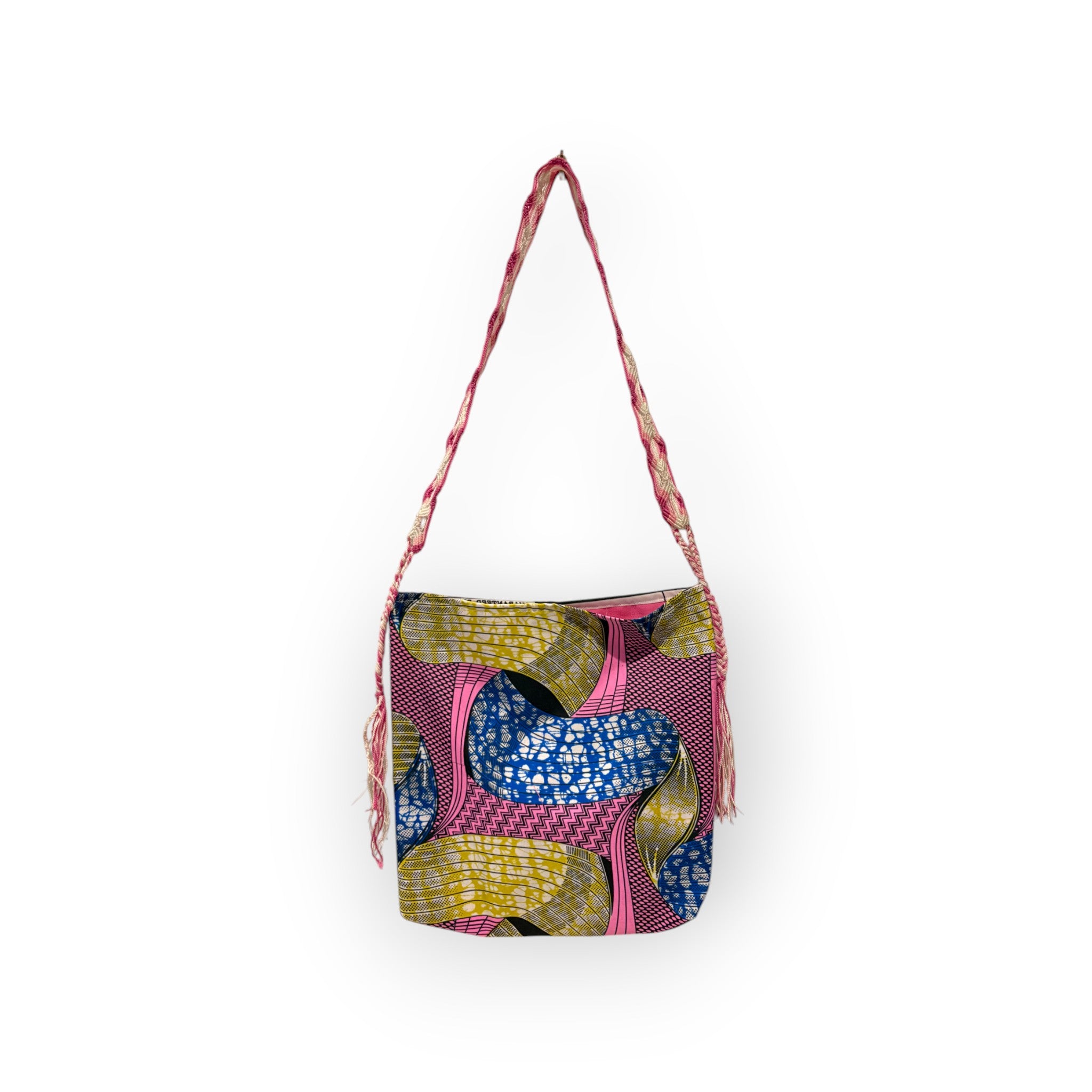 Handmade Ankara tote bag from Africa