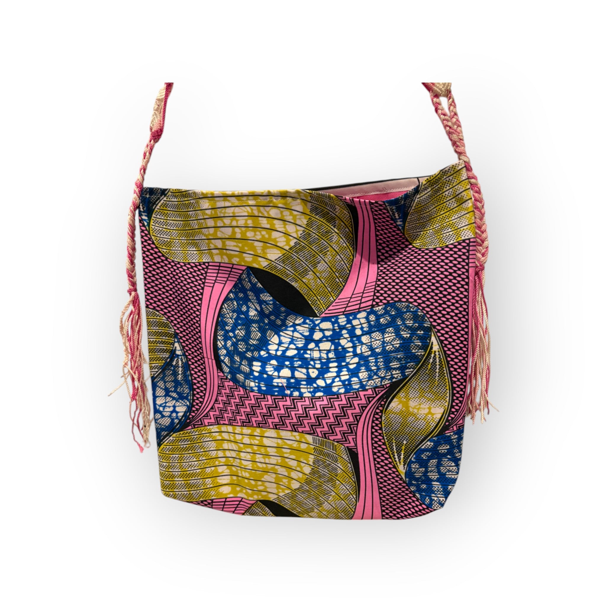 Handmade Ankara tote bag from Africa