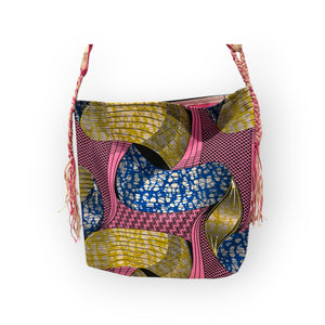 Handmade Ankara tote bag from Africa