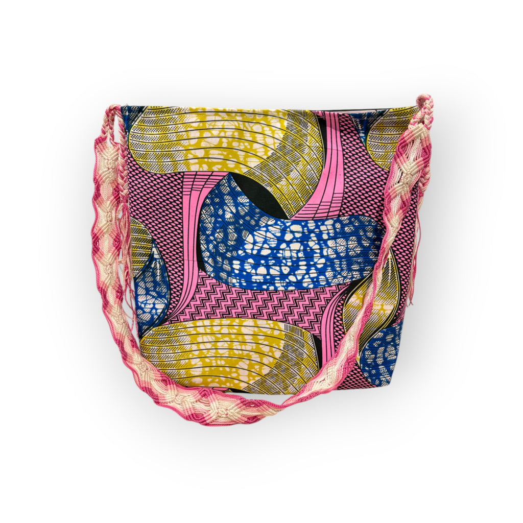 Handmade Ankara tote bag from Africa