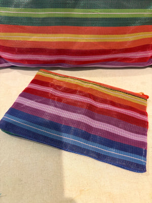Bag and wallet, made of recycled plastic, Mexico