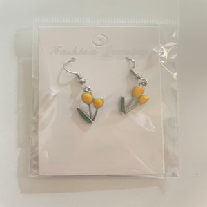 Sterling silver earrings TULIP