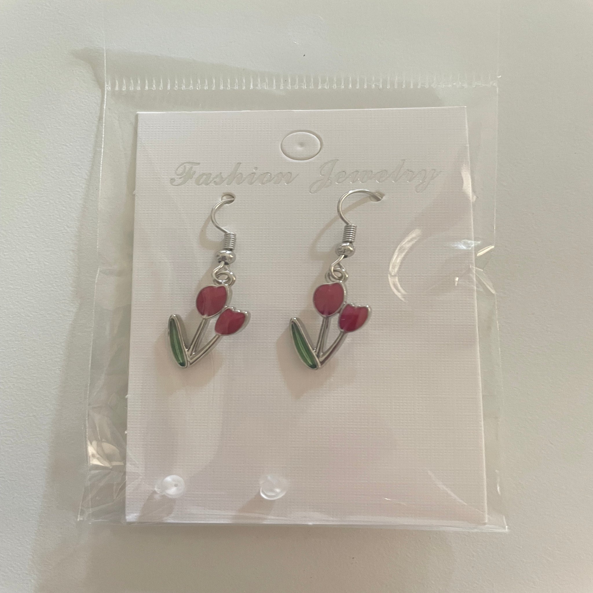 Sterling silver earrings TULIP