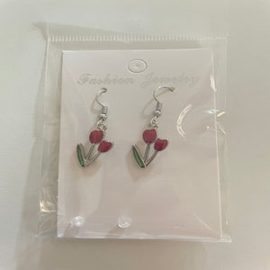 Sterling silver earrings TULIP