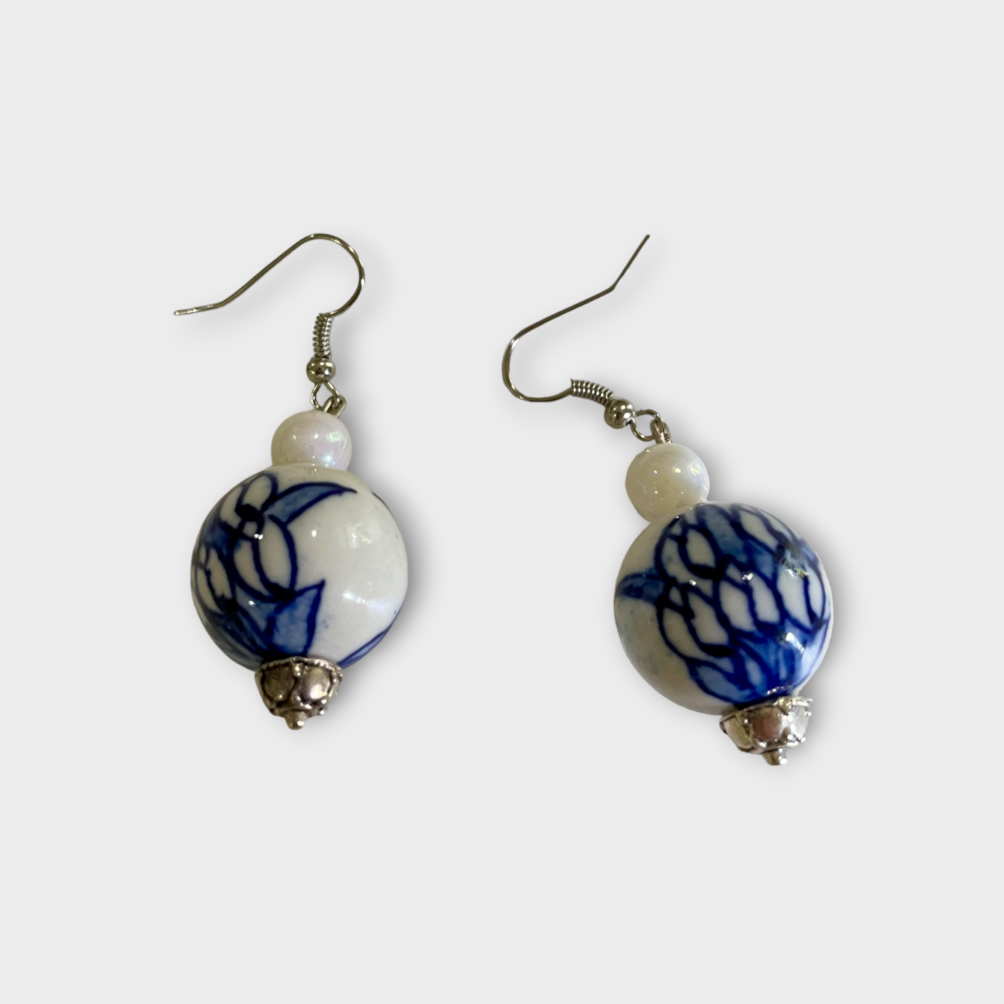 Delft blue ceramic earrings TULIP