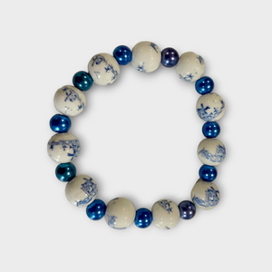 Delft blue ceramic bracelet LANDSCAPE