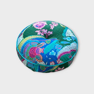 Big Round floor pillow, handmade from India (pouf)