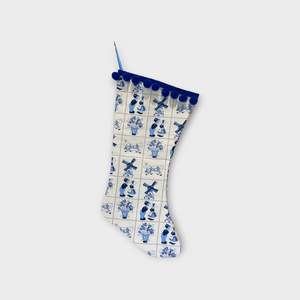 Dutch Heritage Christmas stocking 'Delft Blue'