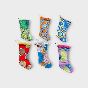 Ankara Bottle Christmas stocking