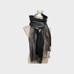 Pashima shawl from the Philippines ABSTRACT Black