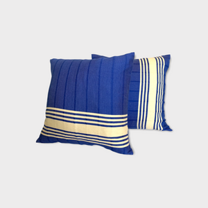 Set of 2 Handwoven pillows cover from Turkey MARINE