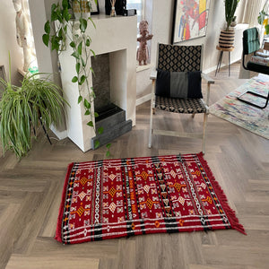 Handwoven Berber rug