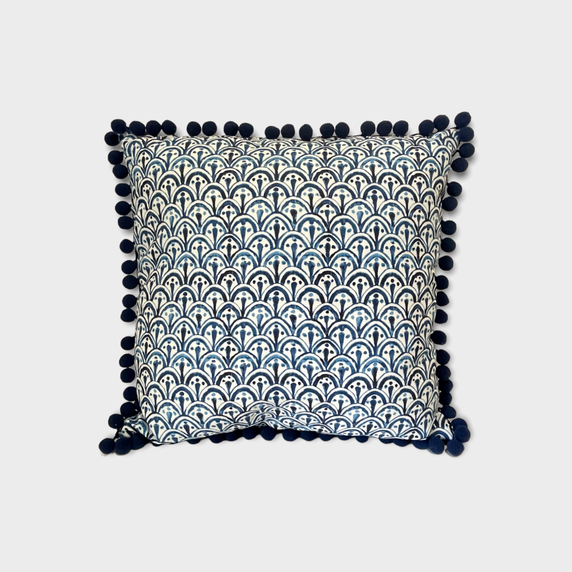 Printed outdoor pillow OGEE from India