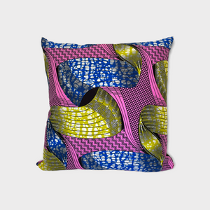 Ankara pillow cover PINK WAVE