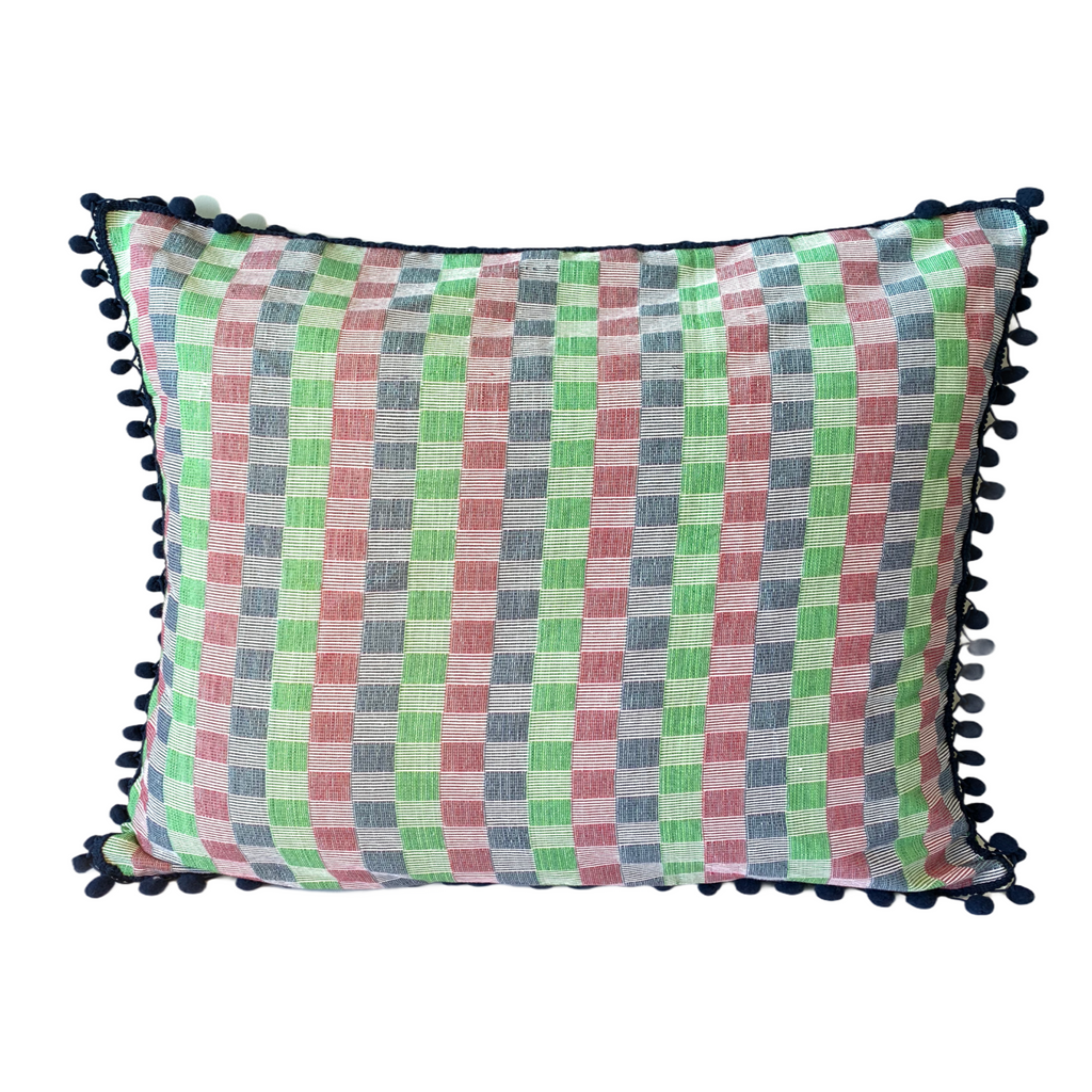Checkered Inabel pillow cover from Philippines
