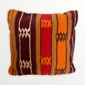 Moroccan Kilim pillow. ORANGE