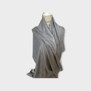Pashima scarves from the Philippines CIRCLE silver