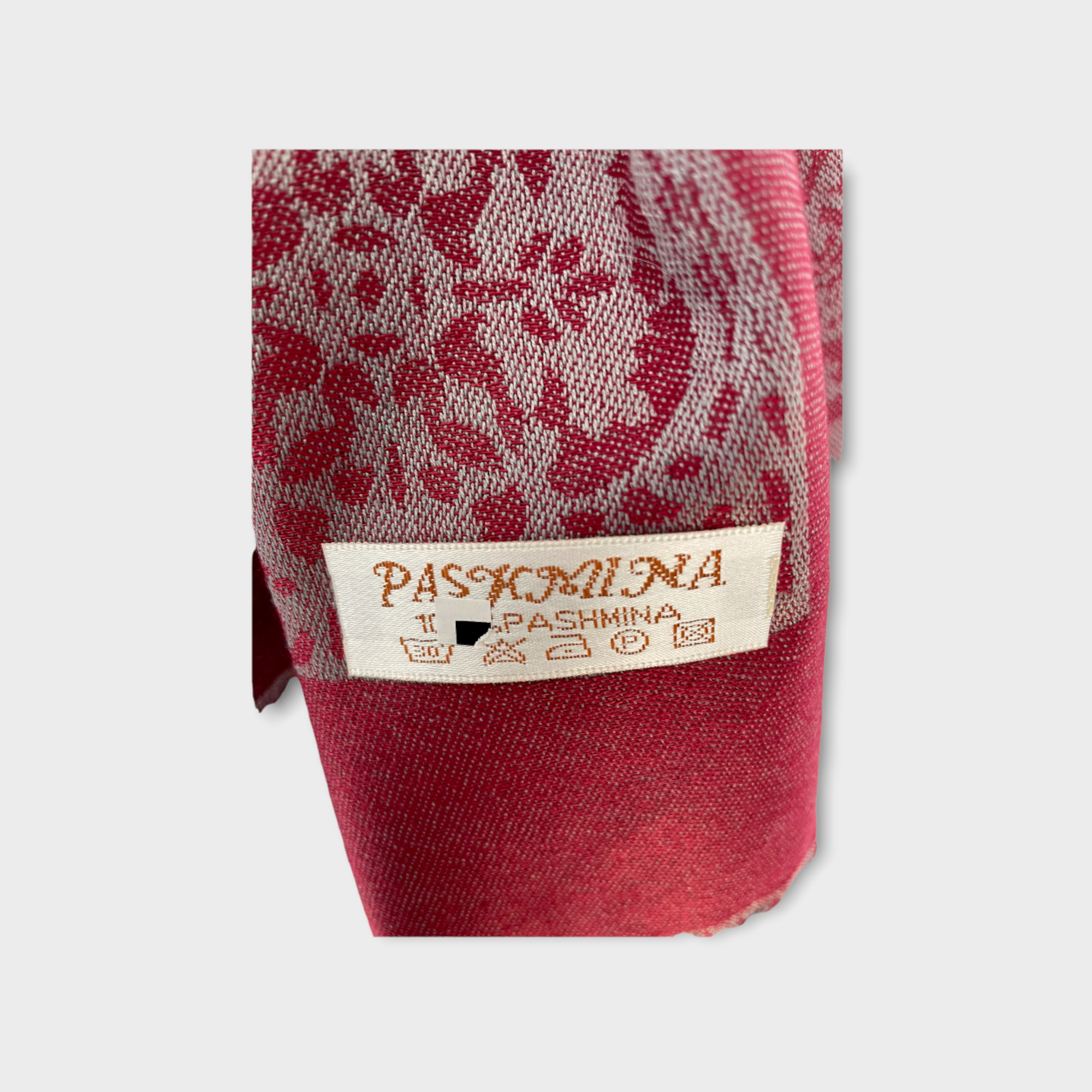 Pashima scarves from the Philippines CIRCLE red